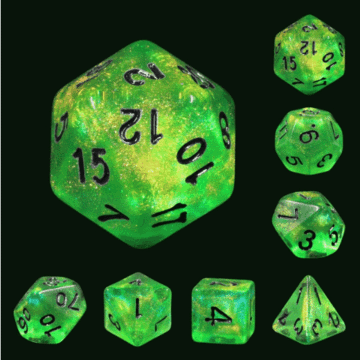 Foam Brain: Emerald City Dice Set